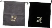 ASAKKURA 2pcs Drawstring Hair Dryer Storage Pouches Durable Lint Bags for Bathroom Accessories Multi Use Organizer for Makeup Personal Items Space Saving Design