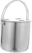 Yardenfun Ice Cube Storage Pail with Handle Multifunctional Ice Bucket for Cold Drinks Water Sugar Water Ergonomic Design for Camping Bar and Outdoor Use