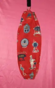 Handmade Grocery Bag/Rag Dispenser - Barbecue grills - Multi color