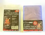 100 ULTRA PRO SOFT TRADING CARD THICK SLEEVES+(10) 260pt toploader TOP LOADER