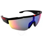 Prada Sport PS3XS DG008F Matte Black Blue Red Mirror Sunglasses 44-125 W/Case