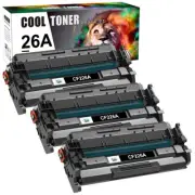 3PK For HP LaserJet M402dw MFP M426fdn CF226A 26A Black Laser Toner Cartridge