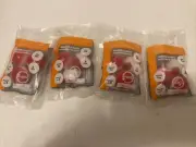 12 FISHING BOBBERS 1 Inch Round Floats Red White SNAP ON FLOAT Bobber