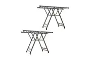 SOGA 2X 1.6m Portable Wing Shape Clothes Drying Rack Foldable Space-Saving Laundry Holder