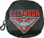 Essendon Bombers AFL Foldaway Shopping Grocery Tote Carry Bag Pouch Key Chain