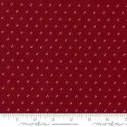 Hollyhocks and Roses Seed Dots Red by Bunny Hill Designs for Moda 1/2 Yard