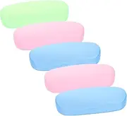 [FOMIYES] 5 Pack Eyeglass Case Plastic Lightweight Eyewear Protector for Travel Everyday Use