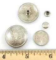 CONCHOS ROPE EDGE RIVET BACK 1" 20 pieces