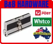WHITCO W842500 CYLINDER LOCK 5 PIN PROFILE LOCK SECURITY SCREEN X2 KEYS KA