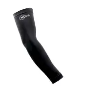 New Nova Cool-Dry Sun Protective Golf Arm Sleeves, Pair, Black, SPF 50+ UV