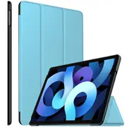 For Apple iPad Air 4 / 5 Case, Air 4th Gen / 5th Generation10.9 2020 / 2022 Cover Folio Leather Smart Magnetic Flip Stand Case Cover (Sky Blue)
