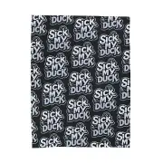 "Sick My Duck" Black Velveteen Plush Blanket