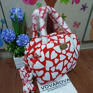 🌺現貨🌺全新 正品專櫃 VOVAROVA 法國空氣包 手提包 肩背包 斜背包 三用 大紅愛心款 只有一個 高cp