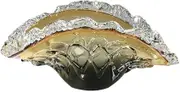 Fruit and Produce Storage Basket Amber Colored Glass Fruit Plate Ornaments Modern Light Luxury Living Room Hotel Lobby Sales Office Model Room Coffee Table Storage Tray Suitable for Kitchen Counters