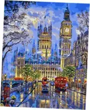 Adults Paint by Numbers Kit - Big Ben DIY Painting by Numbers by Multicolor