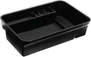 GUERBEIS Car Center Console Tray Organizer Interior Armrest Storage Box Container Pallet Fit For Nissan Patrol Y62 Ti-L 2010-2018 2019 2020 Vehicle Console storage box unit