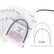 100pcs Dental Orthodontic Stainless Steel Arch Wires Round Arcos de Ortodoncia