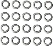 TEHAUX DIY Jewelry Making Supplies 50 Pcs Stainless Steel Metal Gasket Spacer Bead for Screw Accessories and Stylish