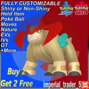 Pokémon Sword and Shield ✨ Shiny Terrakion ✨ W/ Best 6IV Customizable