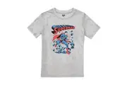 Superman Boys Wall Break T-Shirt (Heather Grey) - UTTV2566