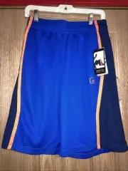 New And1 Mens Basketball Gym Workout Shorts Draw String Size Small Blue Orange
