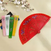 Wooden Folding Fan Hand Held Wedding Dance Party Flower Nice Spanish Style