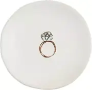 Mud Pie Ring Wedding Dish 4" Dia Tidbit Plates