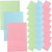 SECFOU Notebook Insert Paper 3 Pack A5 Loose-leaf Notebook Core Detachable Notepad Paper Refill Binder