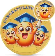 Believe in Yourself Graduation Challenge Coin - Graduation Decorations 2025 Grad Party Coin - Class of 2025 Decor Chip Stuff - Graduation Lucky Charm Token Medal Gifts for Kid High School Kindergarten