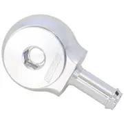 Aeroflow Slimline -8Orb to 3/8" Barb 90 Deg Tight Radius Silver - AF959-06-08S