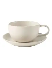 [Hottie] Mikkie Tea Cup And Saucer in Soft White