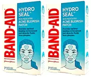 Band-Aid Hydro Seal Non-Medicated Acne Blemish Patches 7 patches-2Pack=14Patches