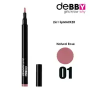 Debby 2 in 1 liquid lipstick in lip pen col.01