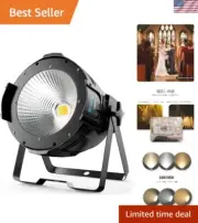 Stage Spotlights, 100W LED DMX Lights, Warm & Cold White Spot Lights COB Stag...