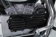 OLD SCHOOL BLACK CAST RIBBED FINNED CAM COVER FOR HARLEY SPORTSTER XL 1991-2015