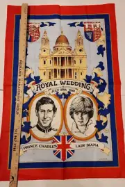Lady Diana Royal Wedding Prince Charles July 29 1981 Clive Mayor Cotton Towel