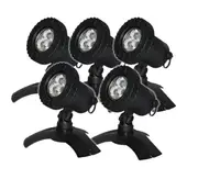 Luponds LED 3W WARM WHITE Pond Light kit - Set of 5