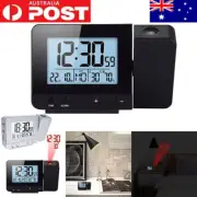 Smart Digital LED Projection Alarm Clock Time Temperature Projector Snooze Clock