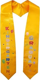 [GraduationMall] Kindergarten Graduation Stole Bear Printed Graduation Stoles with Classic End 50" Long
