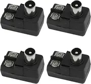 AYLIFU 4 PCS Antenna Matching Transformer Connector 300 Ohm to 75 Ohm Adapter UHF VHF FM Converter Adapter