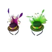 Green Top Hat Headband Irish Green Headband Green Fascinator Hat With Headband