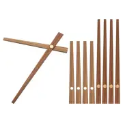 Clock Hands Kit, 5 Set Wooden Mechanism Clock Hand Parts for 14 Inch Clock, A1