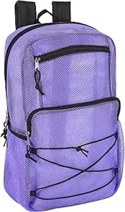 Trailmaker Sheer Mesh Backpack (18") Deluxe with Bungee Cord & Adjustable Padded Back Straps