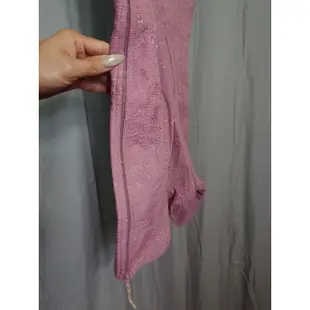 二手 大尺碼 紫色 凱恩絲 K's 蠶絲 塑身衣 無罩杯 連身