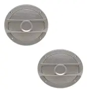 Boat Speaker Grille Cover | Godfrey 7 Inch Silver Plastic (Pair)