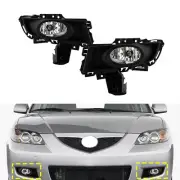 Front Bumper Fog Light Lamp w/ Cover+Switch Wire Kits For Mazda 3 2007 2008 (for: Mazda)