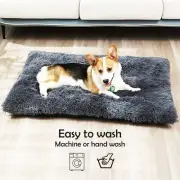 Plush Pet Bed Mat Soft Kennel Crate Cushion Pad for Dogs Cats Anti-Slip Bottom