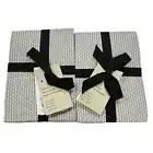 NWT West Elm Organic Kantha Stitch Standard Size Pillow Shams Sold Out Gray Pair