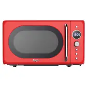 Total Chef 20L Retro Microwave Oven (Red)