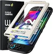 WSKEN for Nintendo Switch 2 7.9'' 2025 Screen Protector - [Auto Dust-Remove Alignment]9H Tempered Glass HD Full Coverage Military Grade Shatterproof, Anti-Scratch,Anti Fingerprint,Zero-Bubble,2 Pack